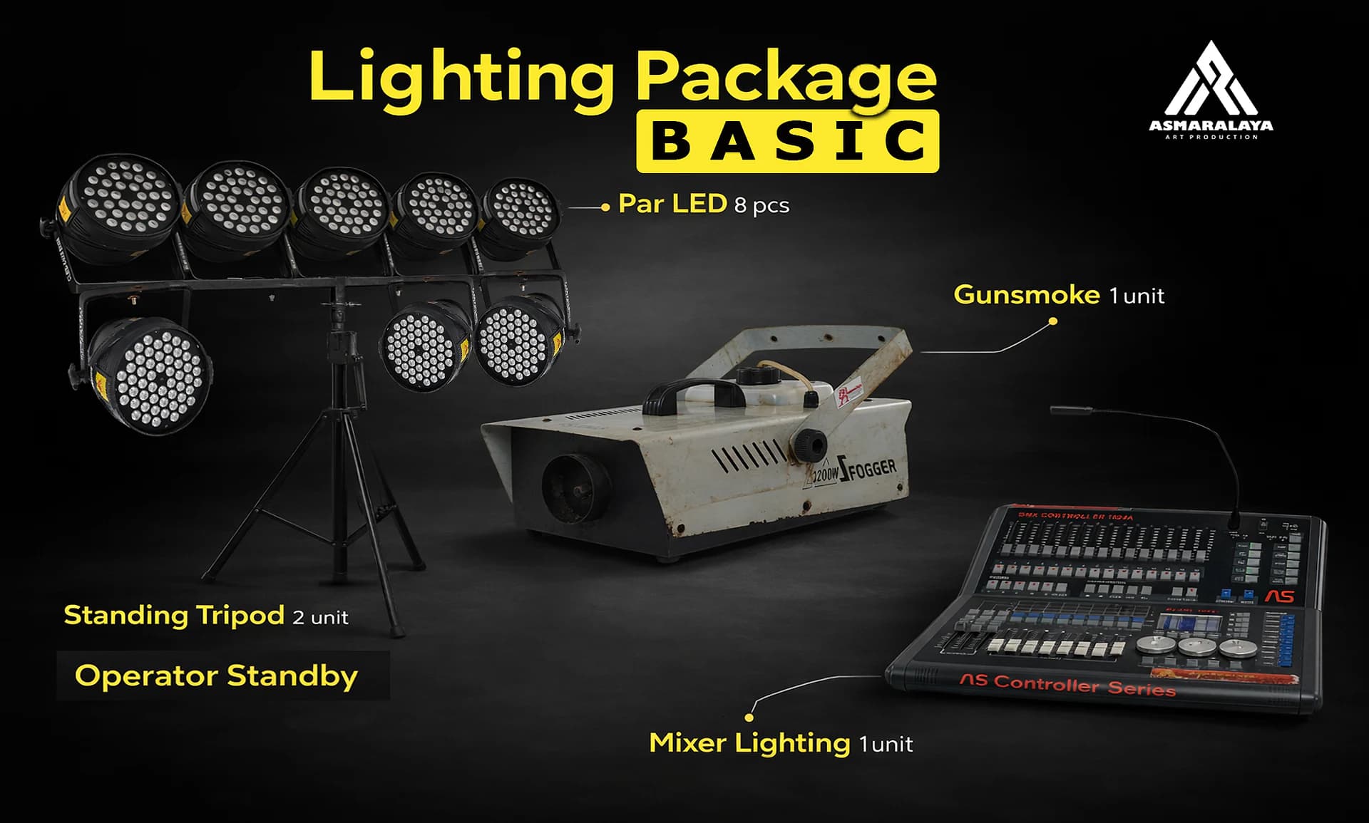 Paket Lighting Basic - 1000 watt